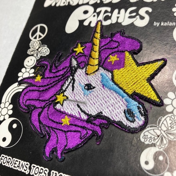 1998 Kalan Embroidered Unicorn Iron-On Patch - Picture 3 of 4